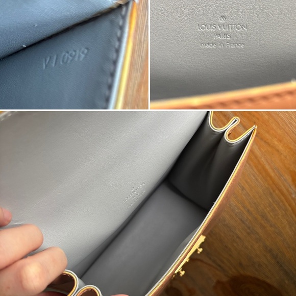 Louis Vuitton Spring Street Bag Peach Painted Vernis Vachetta Crossbody Bag Gold - Picture 13 of 16